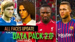 PES 2019 | ALL NEW FACES UPDATE DETAILS - Data Pack 2.0 ✔️ | Fujimarupes