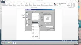 Apply a border & Change color of a whole document