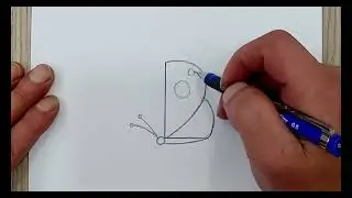 6 different animal drawings from the letter L