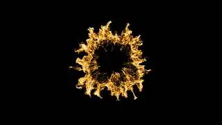Yellow Shockwave VFX effect black screen