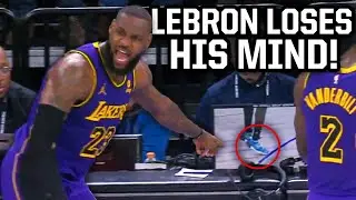 LeBron James loses his mind when he sees the replay, a breakdown