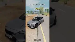SURVIVAL CHANCE // BeamNG.drive // shorts #short #shorts #beamngdrive #beamngcrashes  #automobile