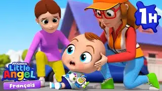 À l'école jouons en sécurité | Comptines avec Bébé Louis | Little Angel Français