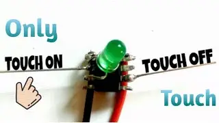 DIY Touch Sensor |Touch Switch | Touch On Touch Off Switch Using 555 timer
