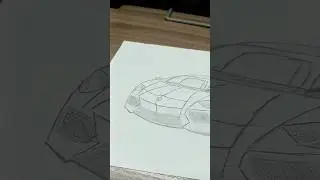 Lamborhini Aventador рисунок