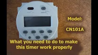 Fix For Hydroponics 12V Programmable Timer And How to Connect It