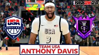 Team USA Anthony Davis DOMINATES Random REC in NBA 2K24!