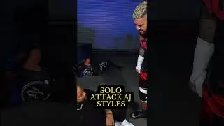 Solo VS AJ Styles #wwe #wwesmackdown #ajstyles #solosikoa #jimmyuso #backstage