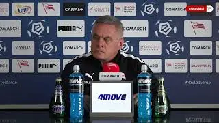 [Transmisja] Konferencja prasowa trenera Jacka Zielińskiego przed meczem z Widzewem Łódź