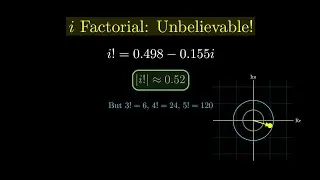 The Factorial of i Explained | Mind-Blowing Math Discovery!