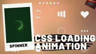 CSS tutorial: Loading animation in CSS (Spinner)!