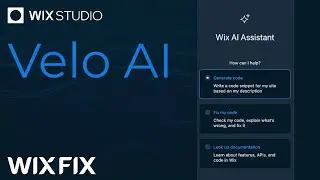 Velo AI in Wix Studio | Wix Fix