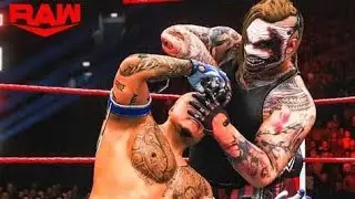 THE FIEND BRAY WYATT UNMASKED REY MYSTERIO IN WWE RAW 2021