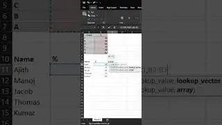 How to use Lookup function in MS Excel to find grade of Students