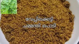 വേപ്പിലക്കട്ടി ചമ്മന്തി പൊടി lVeppila katti Recipel chammanthipodi| THANI NADAN PACHAKAM