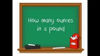 How many ounces in a pound