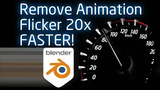 Remove Animation Flicker 20 X FASTER in Blender!!