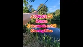 2024.08.15 peche dans le canal de Seclin, gardons et perches sont au rendez vous