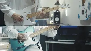 ライブの時に裏でこっそり弾いてたフレーズ。八月、某、月明かり - ヨルシカ｜Guitar Cover By 桐生 白 ＆ 雨音 空
