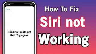 How To Fix Siri If She Can't Hear You / How To Fix Siri Voice Not Working