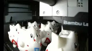 🥚 Impressão 3D de Togepis | 29 HORAS na Bambu Lab X1 Carbon! 🥚 