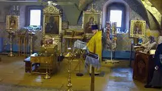 Зачатие прор. и предтечи Господня Иоанна. Утреня. Литургия. Храм Успения в Путинках.