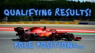 F1 2021 Styrian GP Qualifying Results! (Q1, Q2 and Q3 Results!)
