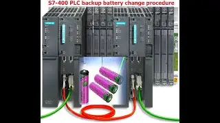 Siemens SIMATIC S7-410 PLC buffer or back up battery change procedure