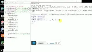 calculator program in python