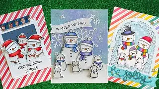 Intro to Frosty Family + 3 cards from start to finish!