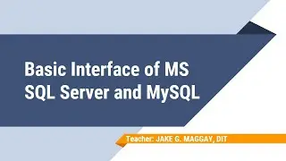 Basic Interface of MS SQL Server and MySQL