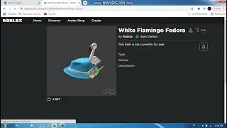 (Promo Code) HOW TO GET White Flamingo Fedora! (ROBLOX)