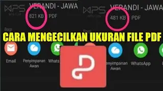 CARA MENGECILKAN UKURAN FILE PDF DI WPS OFFICE