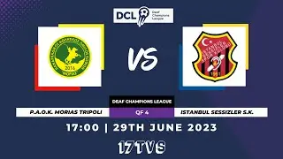 P.A.O.K. MORIAS TRIPOLI VS ISTANBUL SESSIZLER S.K. - 17:00 / DCL QF
