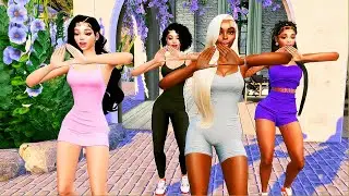 Delta Sigma Theta Divine 9 HBCU I Sims 4 Dance Animation 🧡🧡
