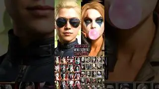 Cassie Cage Character Selection in  MkX , Mk11 and Mk1 Khaos Reigns 