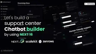 Let's build and deploy an AI powered customer care chatbot builder with Next JS | ScaleKit | ZenRows