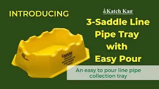 3-Saddle Line Pipe Tray With Easy Pour