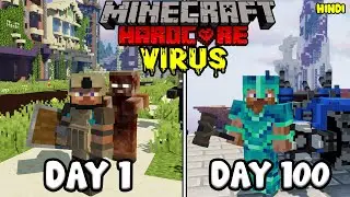 I Survived 100 Days in a Zombie Apocalypse in Minecraft Here's What Happened (HINDI)
