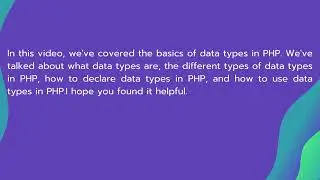 Understanding PHP Data Types