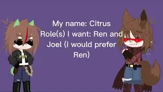 My Joel and Ren audition 
