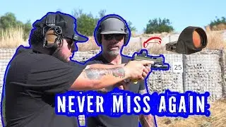 First Time Shooting Red Dot on Glock 🔫 - Tips From @tattedfamilyguy #shorts #viral #glock