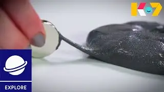 How To Make Magnetic Slime For Halloween | Simple Slime | KidsOn7 Explore