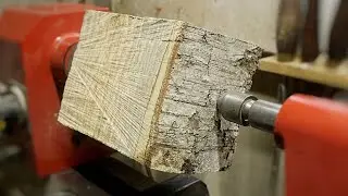 Spalted Silver Birch Vase With A Super Shiny Finish - Woodturning
