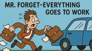 MR. FORGET-EVERYTHING GOES TO WORK 🤪😁 | @Davis-Creation-StoriesForKids