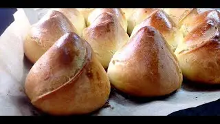 БУЛОЧКИ С КАПУСТОЙ, ПИРОЖКИ С КАПУСТОЙ, РЕЦЕПТ  БЕЗ ДРОЖЖЕВОЕ ТЕСТО.