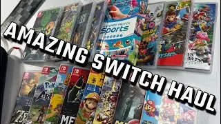 Amazing 300$ Nintendo Switch Haul! 16 Games and Extras!
