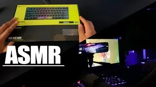 CORSAIR K65 RGB MINI | ASMR | Unboxing | Sound Test Typing and Gaming 240 FPS | Tickle & Whispers