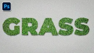 How to Create Grass Text Effect in Photoshop | GFX Tutorials