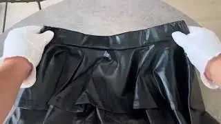 zffriction Mini Gonna Donna Sexy Gonna Pieghe Gonna Metallica Lucida, Attenzione alla taglia